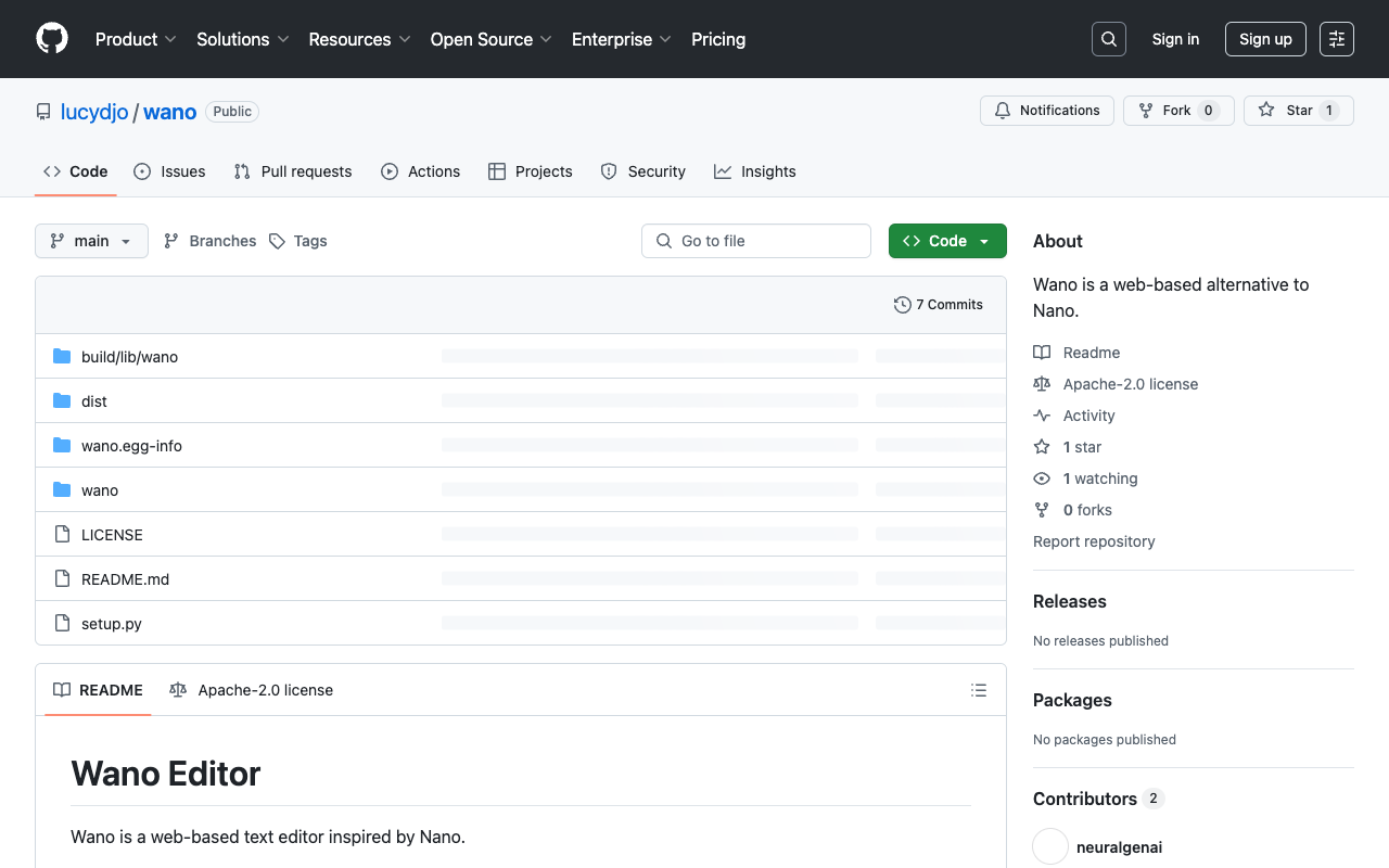 Wano - A Web-Based Text Editor Inspired by Nano