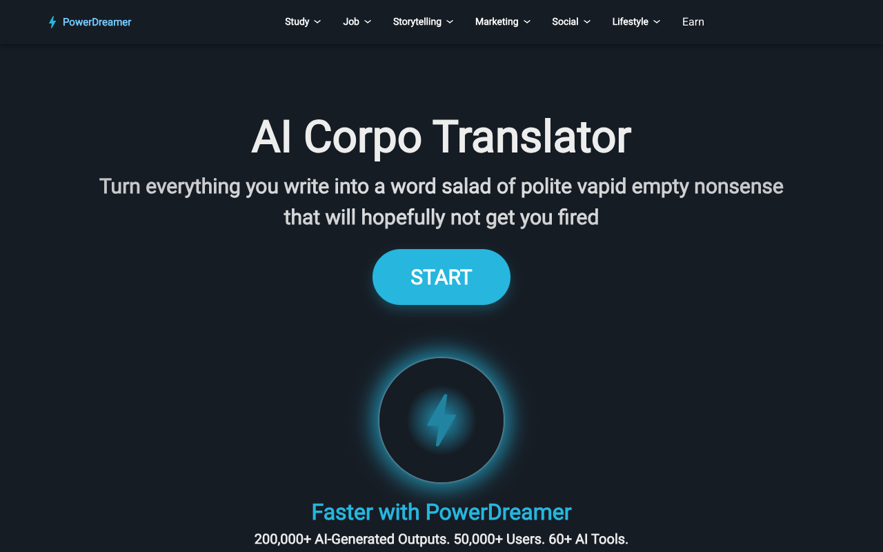AI Corporate Speaker - Turn everything you write into a polite vapid word salad