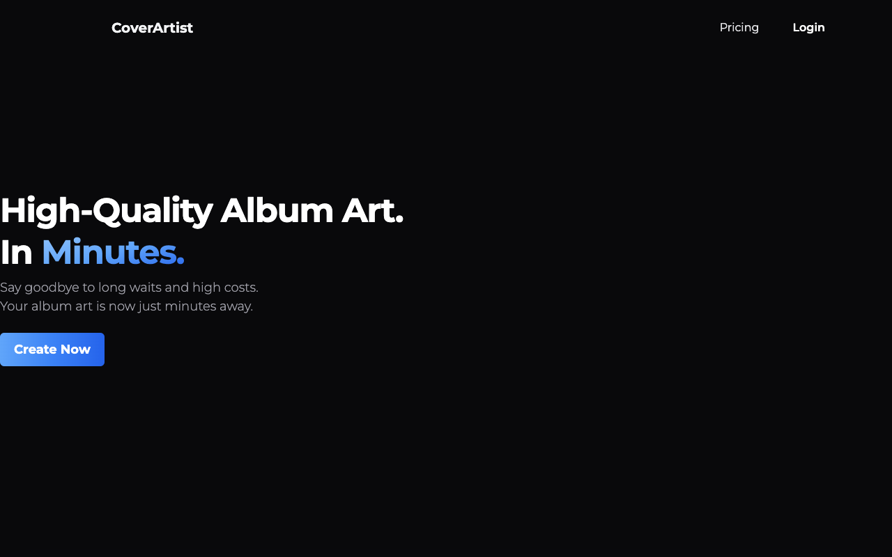 CoverArtist - High quality album art, faster and cheaper