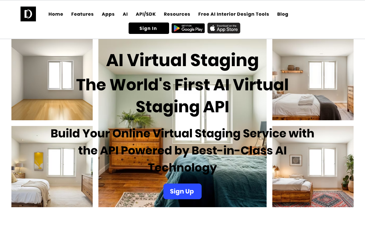 Decor8 AI Virtual Staging API - Integrate Virtual Staging into Real Estate Apps AI Real Estate Technology