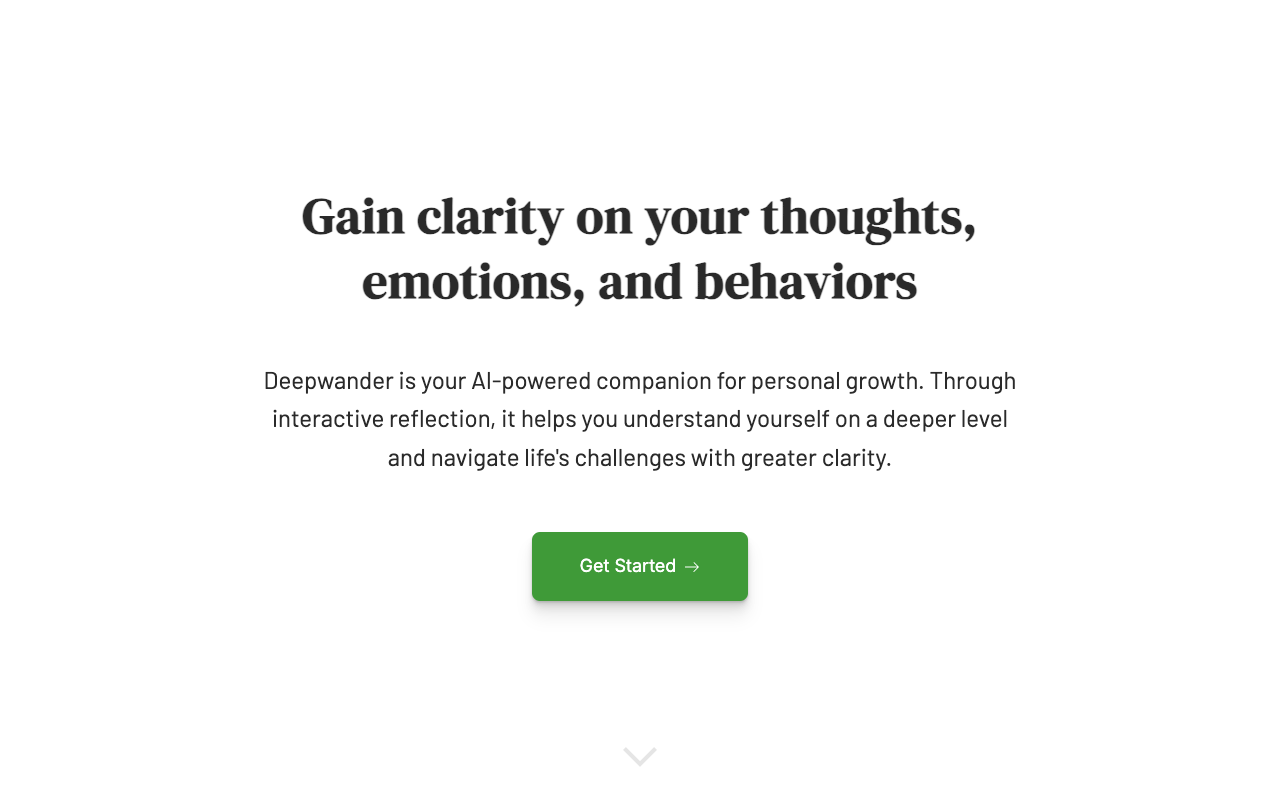 Deepwander - AI-facilitated introspection for increased self-awareness