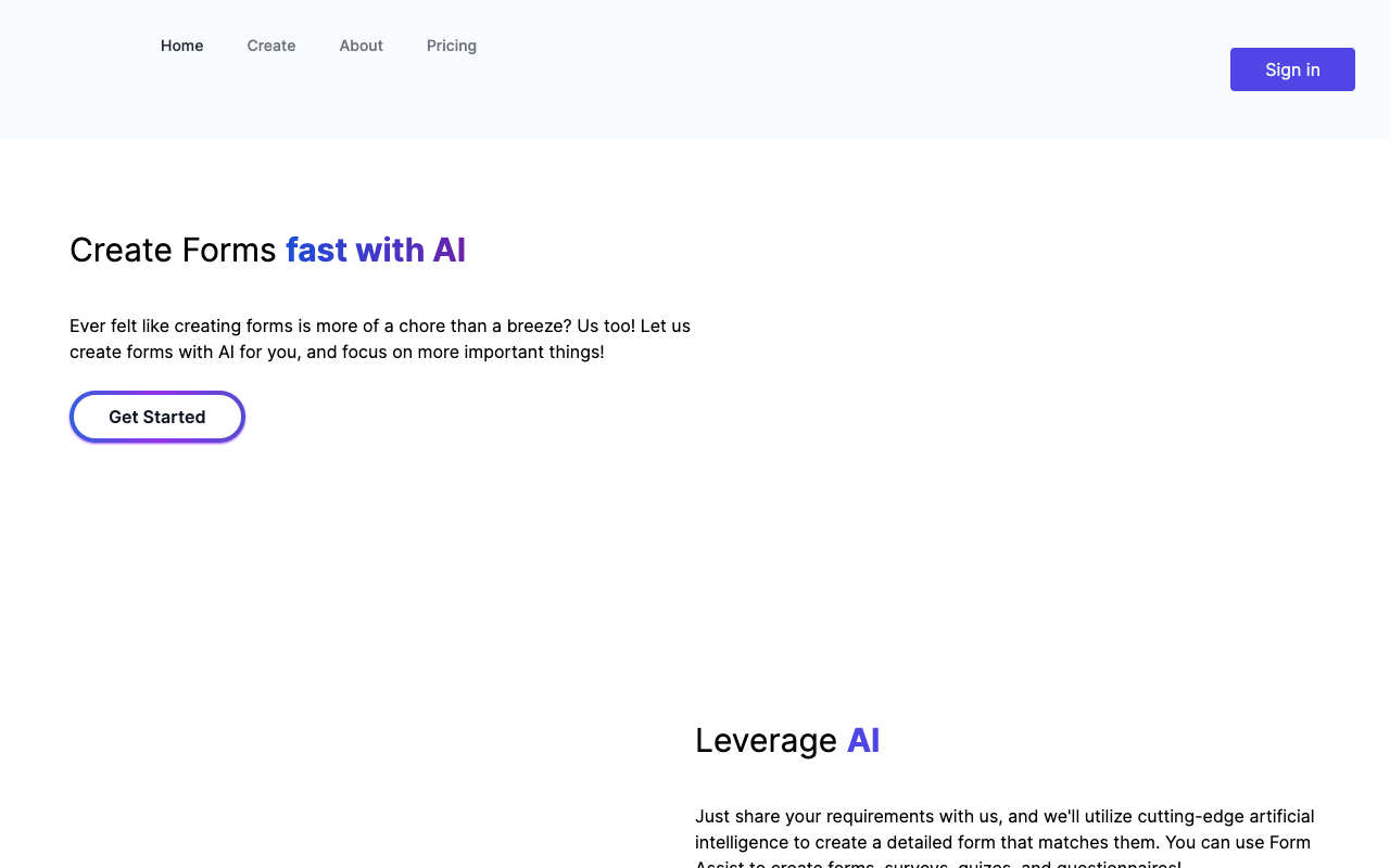 Form Assist - Create Google Forms with AI