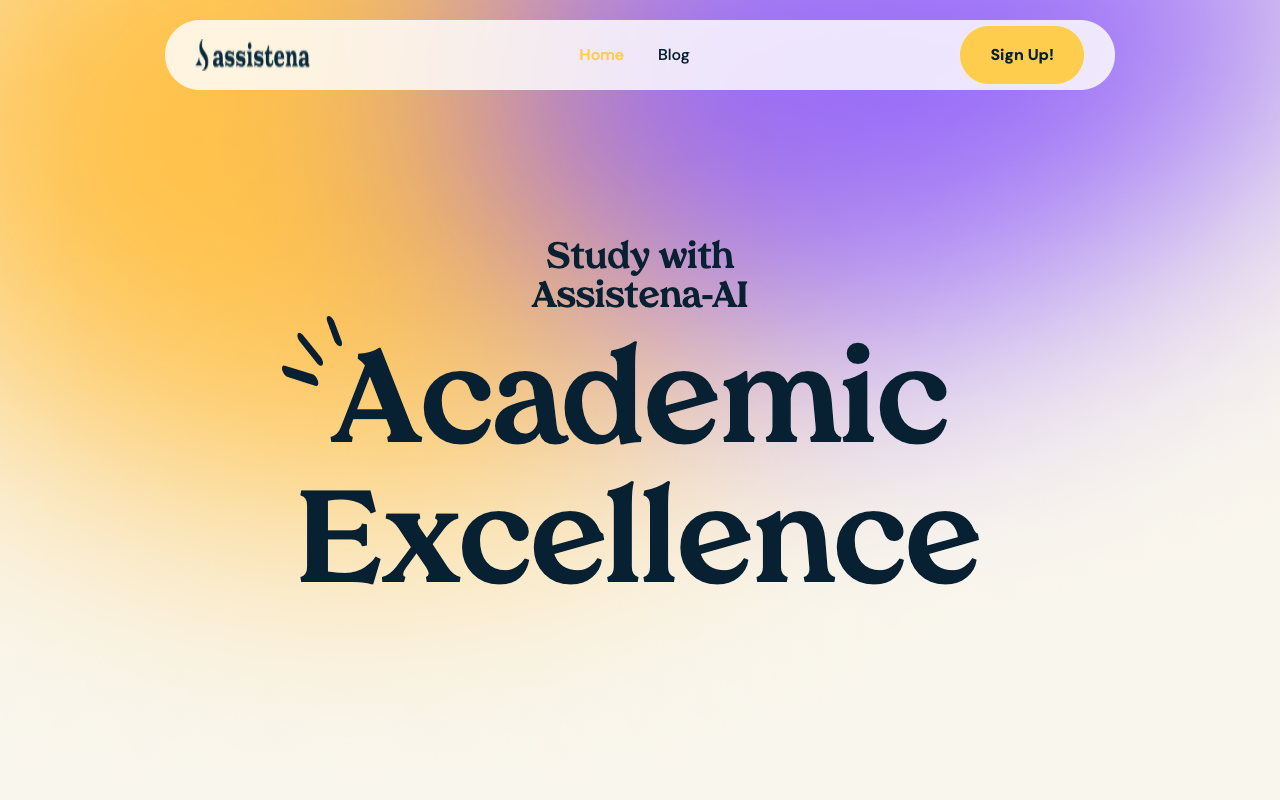 Assistena - Your Shortcut to Academic Excellence