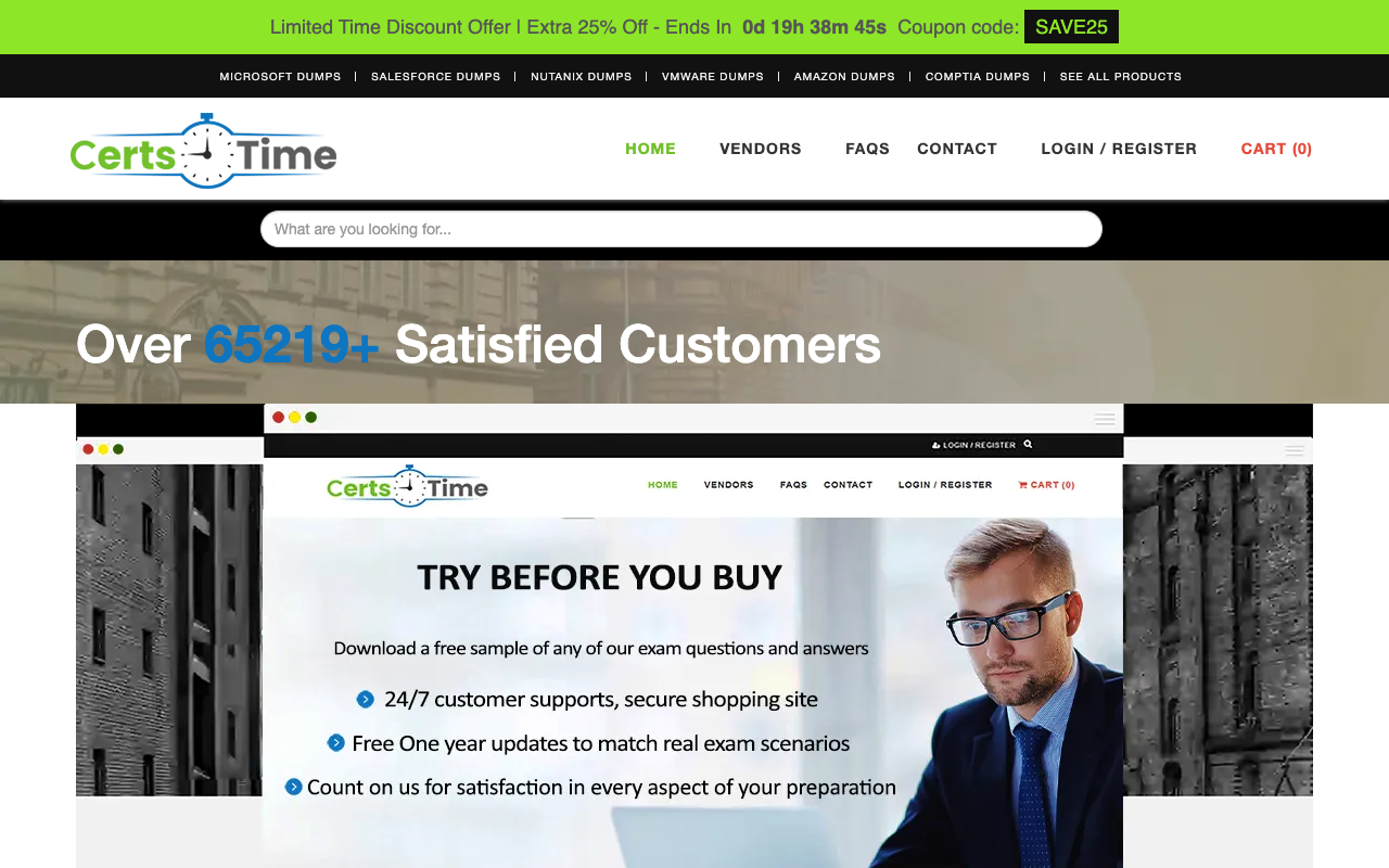 CertsTime Exam - Ace Your Exams with Authentic Test Questions