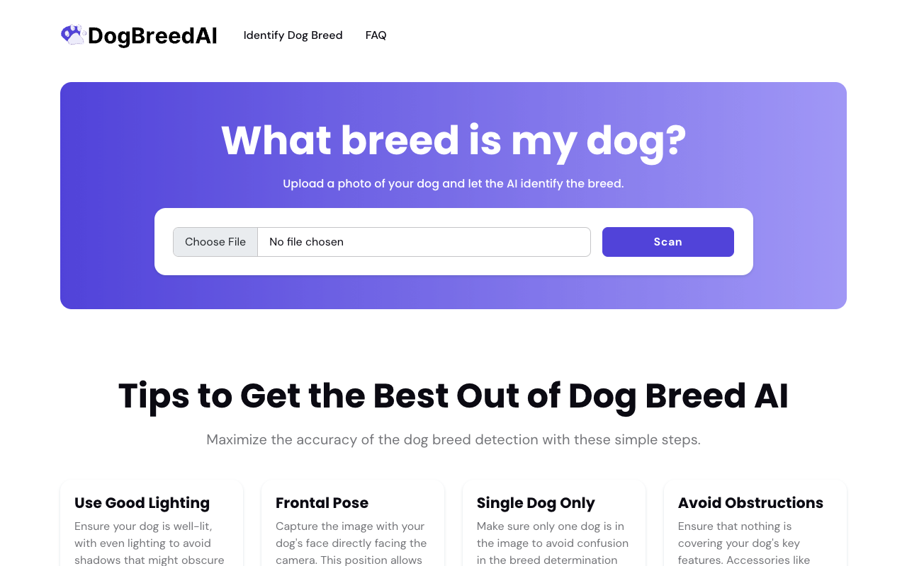 Dog Breed AI - Identify Dog Breeds with AI