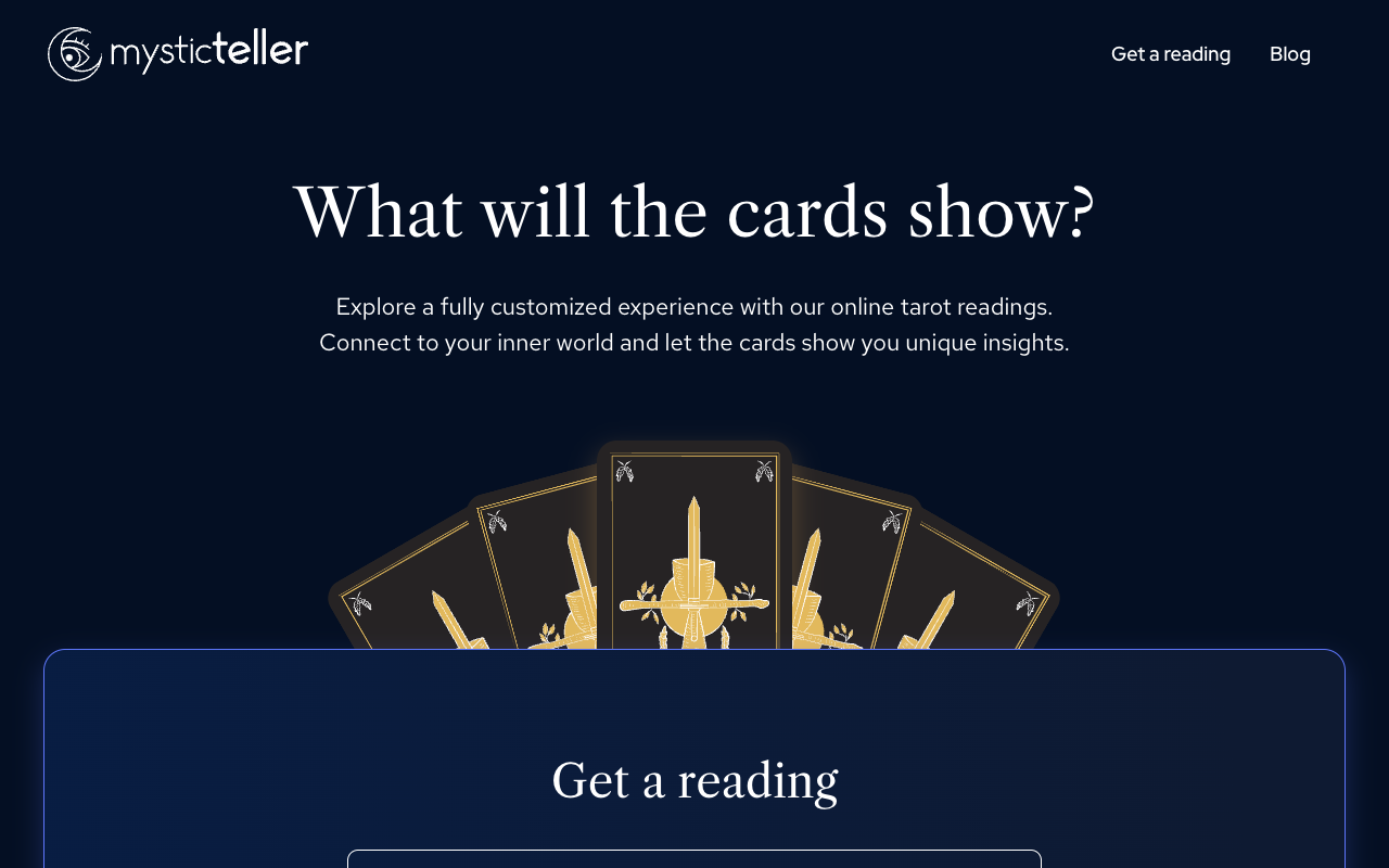 MysticTeller - AI-powered Tarot reading webapp