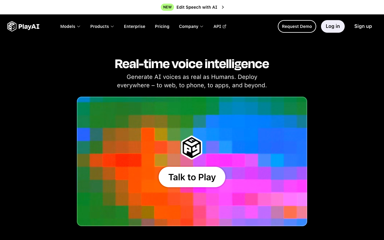 Play AI - The voice interface of AI