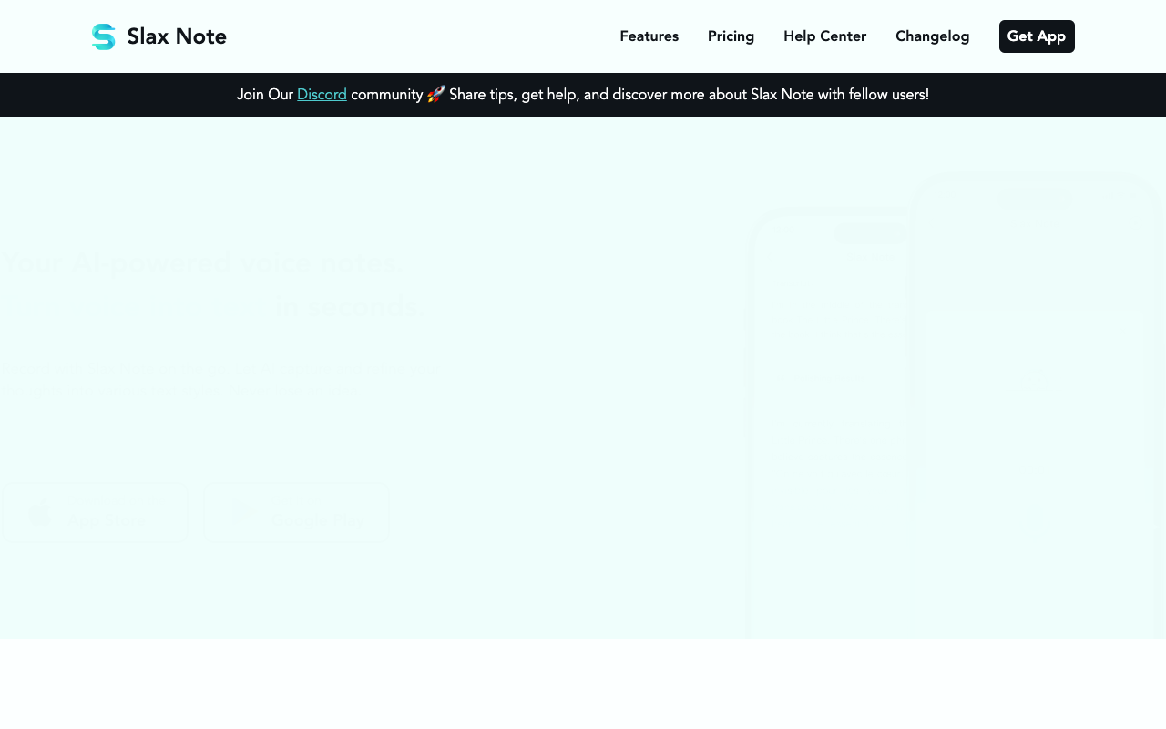 SlaxNote - A simple intelligent voice note app