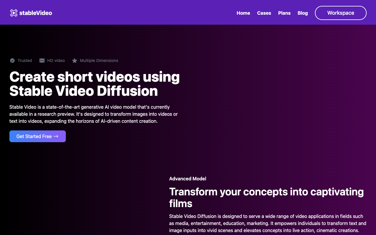 Stable Video - State-of-the-art generative AI video model