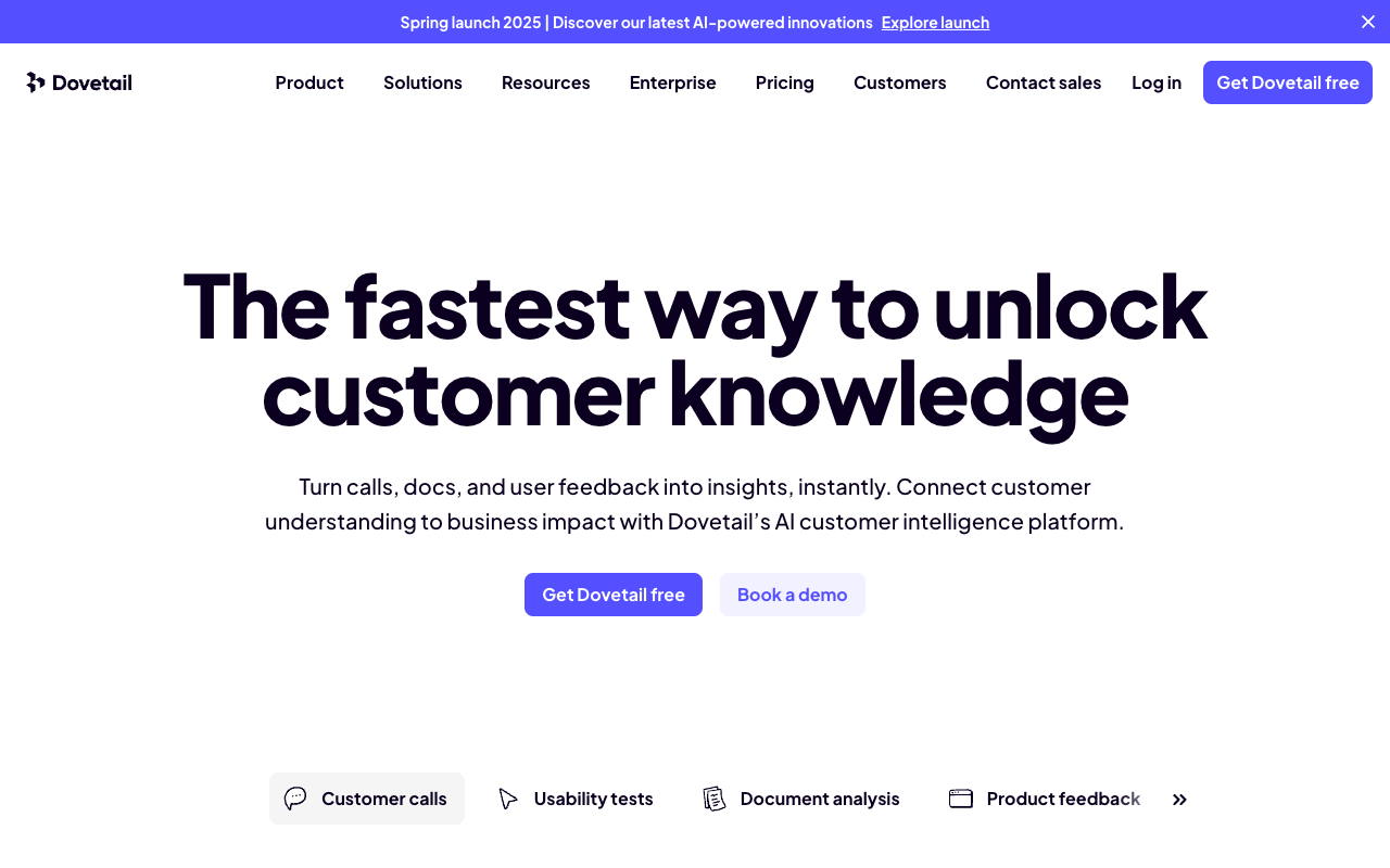 Channels by Dovetail - Turn user feedback into real-time insights