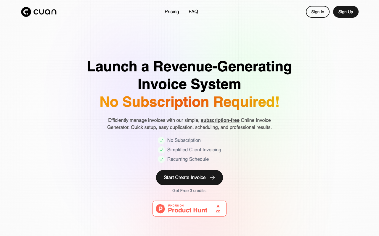 Cuan.sh - Launch a Revenue-Generating Invoice System