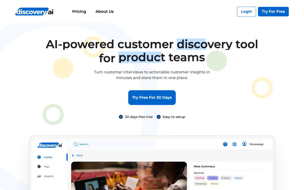 Discovery AI - Capture and Analyze Customer Insights with Ease