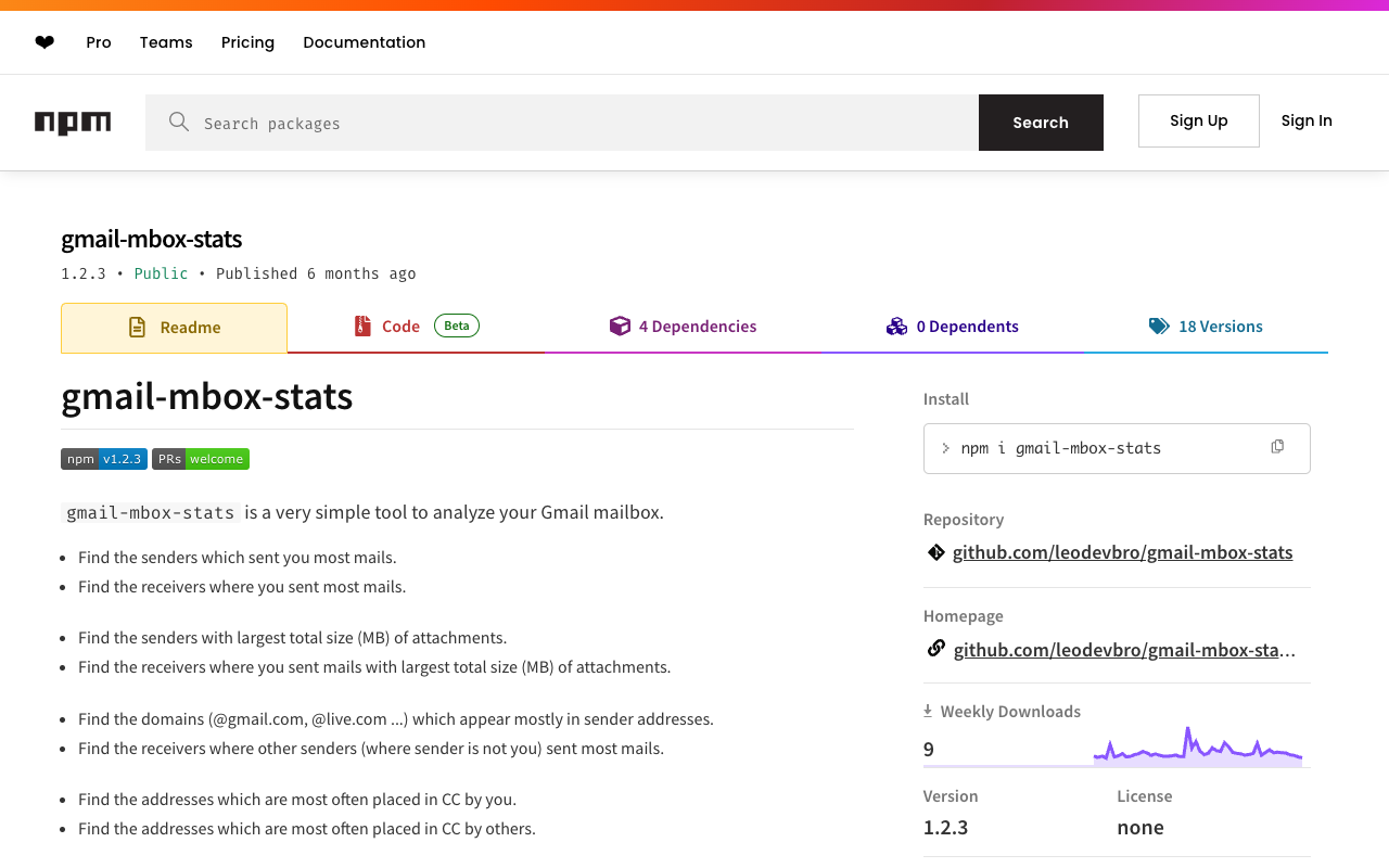 gmail-mbox-stats - Find who sent you most mails in Gmail