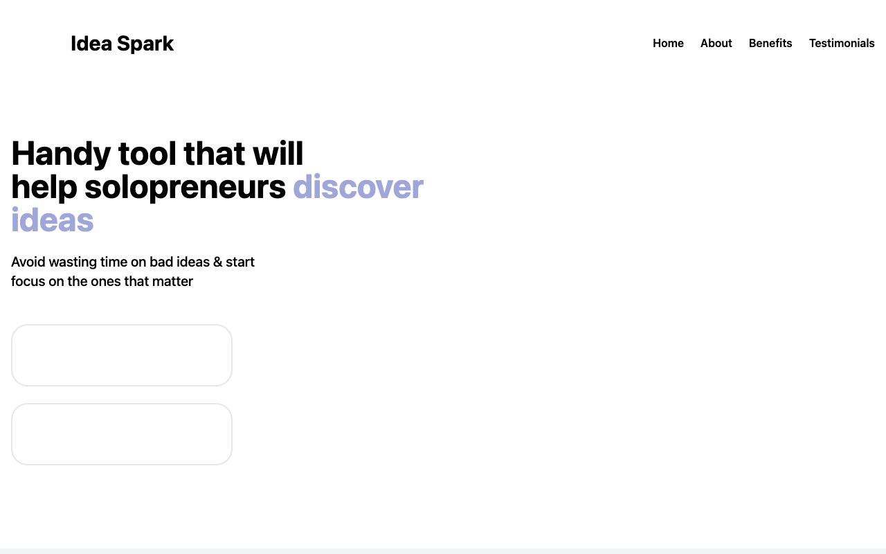 Idea Spark - Discover and Validate New App Ideas with a Smart Validation System