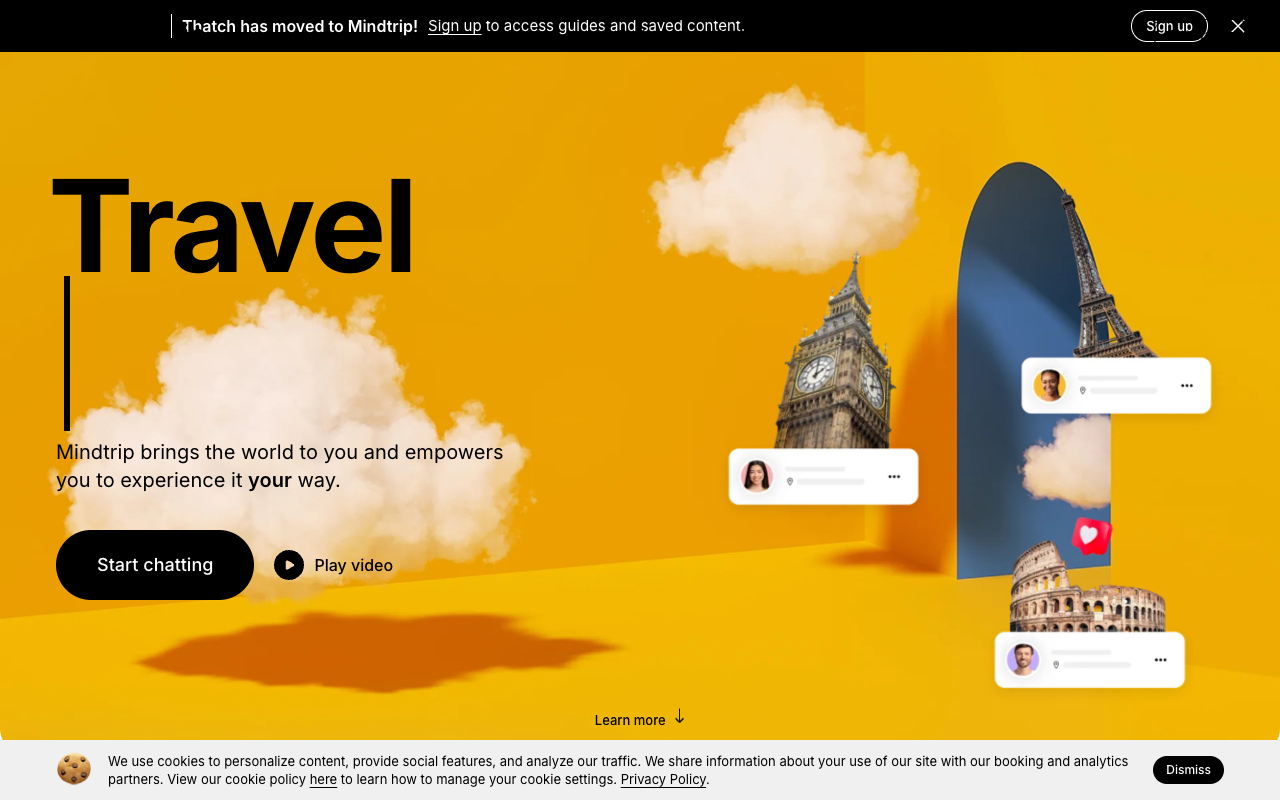 Mindtrip - AI Platform for Personalized Travel Experiences