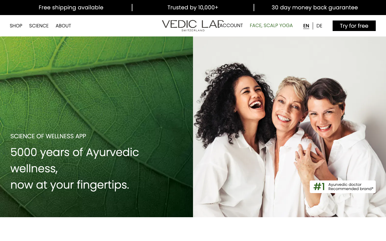 VEDIC LAB Science of Wellness App - Ayurvedic lifestyle app for improved everyday health