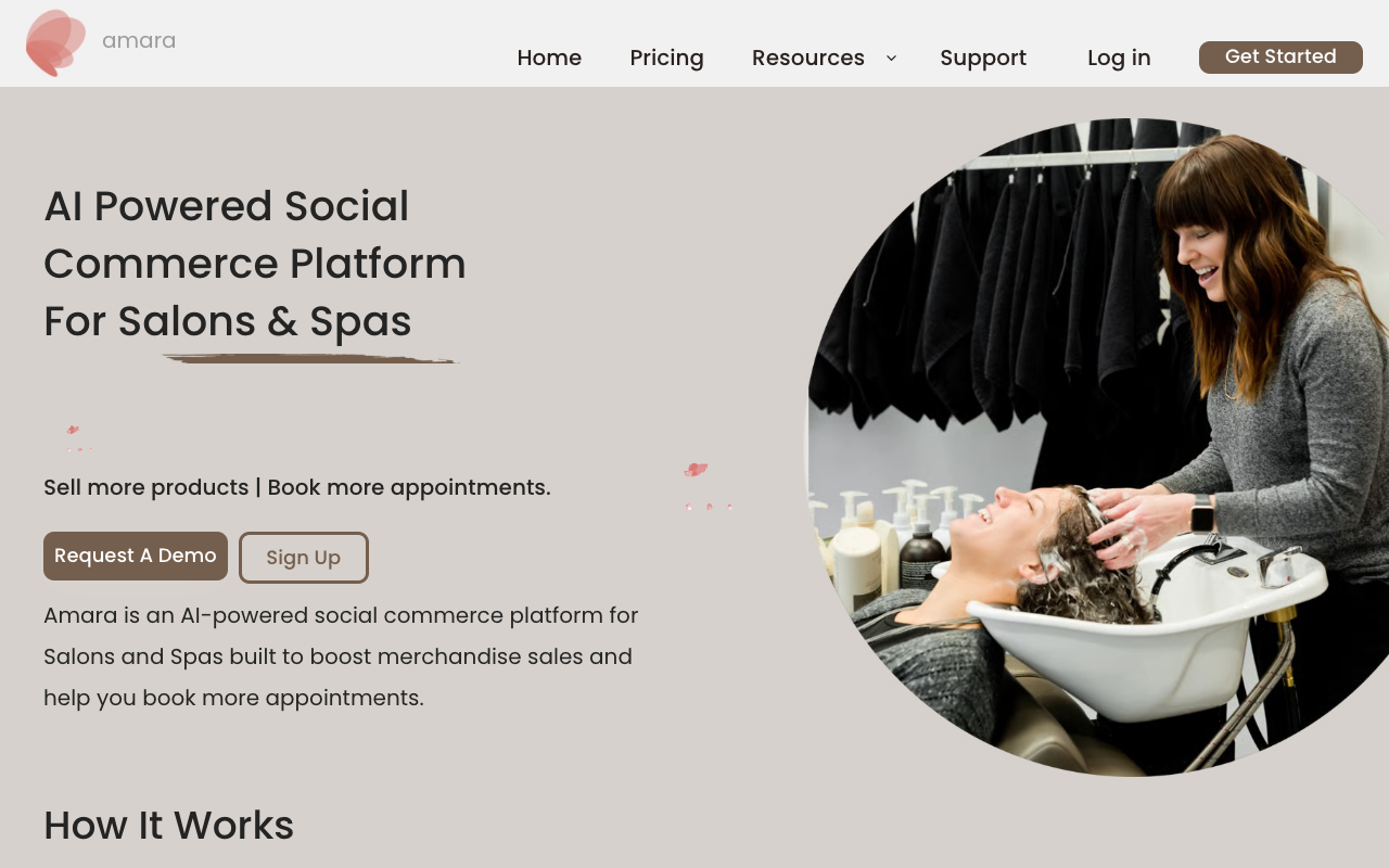 Amara - AI Social Commerce Platform For Salons And Spas