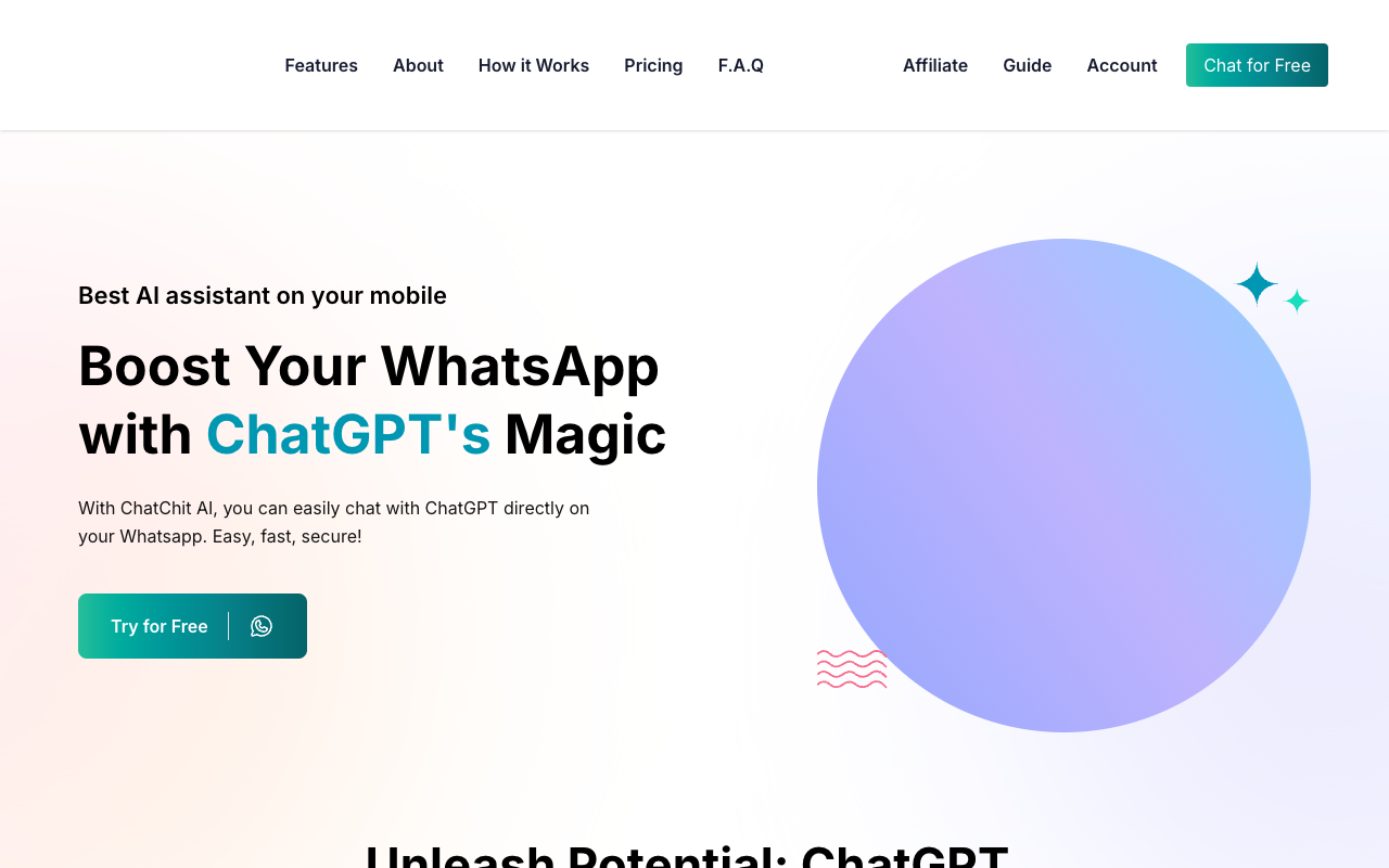 ChatChit AI - Revolutionize Your WhatsApp with Sticker Generator and GPT Chatbot