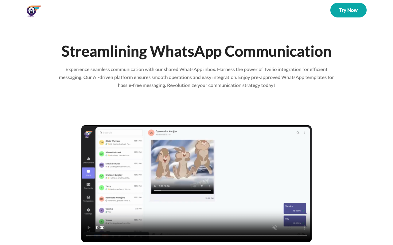 Chathad - Streamlining WhatsApp Communication