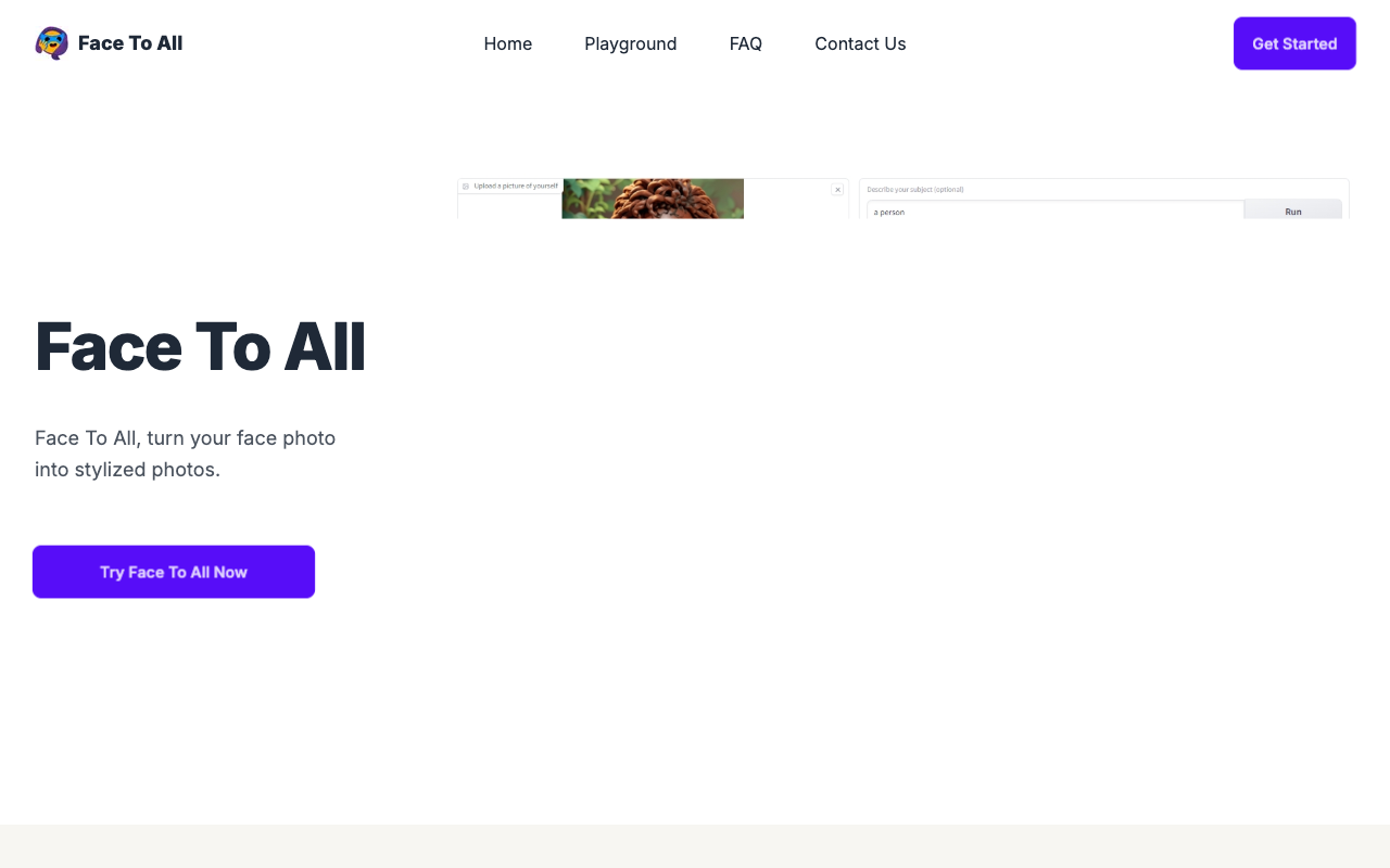 Face to All - Turn Your Face Photo into Stylized Photos