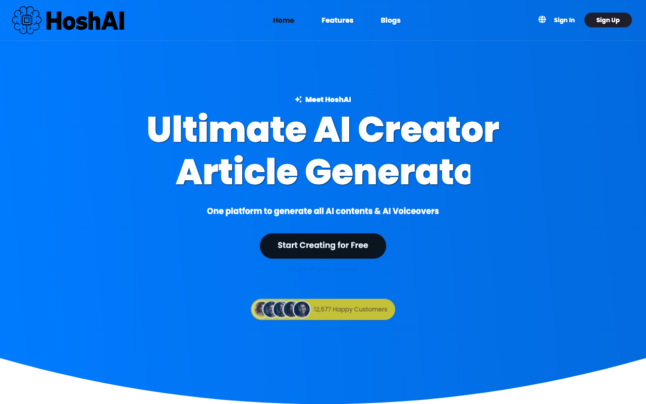 HoshAI - AI Assistants Revolutionizing Content Generation