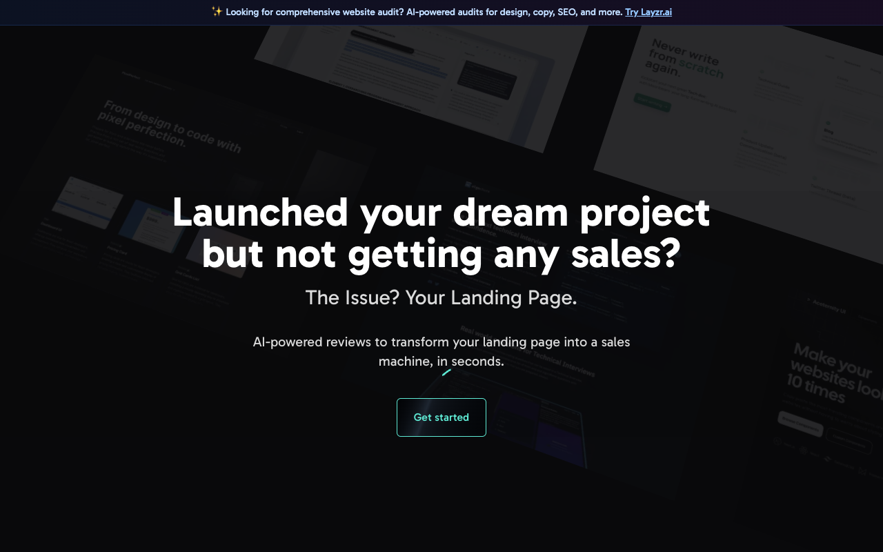 Landing.report - AI Insights for Landing Page Optimization