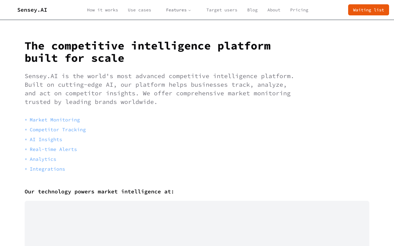 Sensey - Your Research Copilot For Smarter Startup Decisions