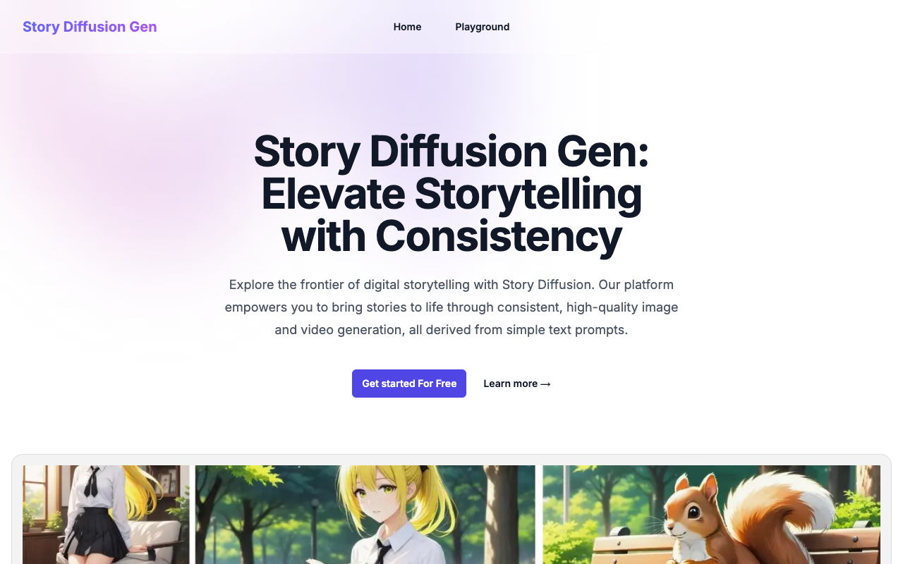 Story Diffusion Gen - Elevate Storytelling with Consistency