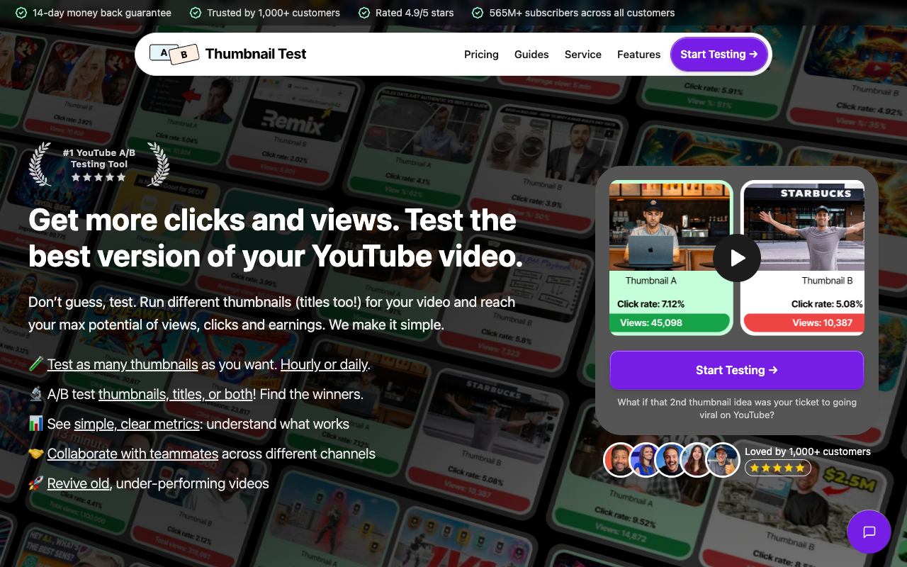 Thumbnail Test - A/B Testing for YouTube: Thumbnails & Titles