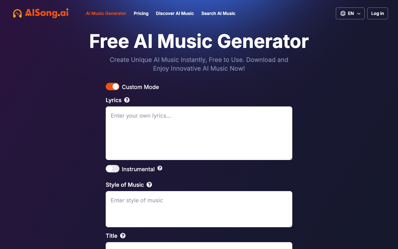 AISong.ai - SunoAI AI Music Generator