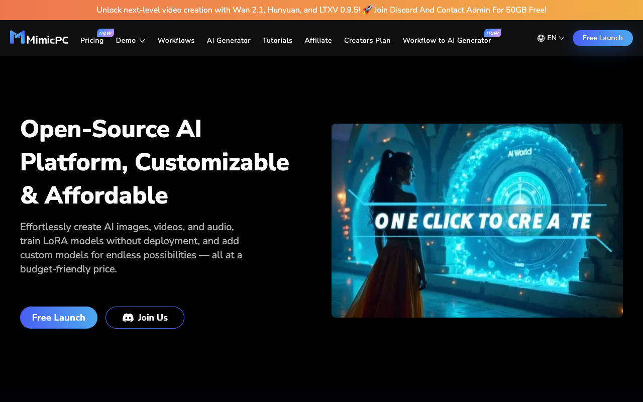 MimicPC - Run Useful AI Apps in Your Browser Instantly