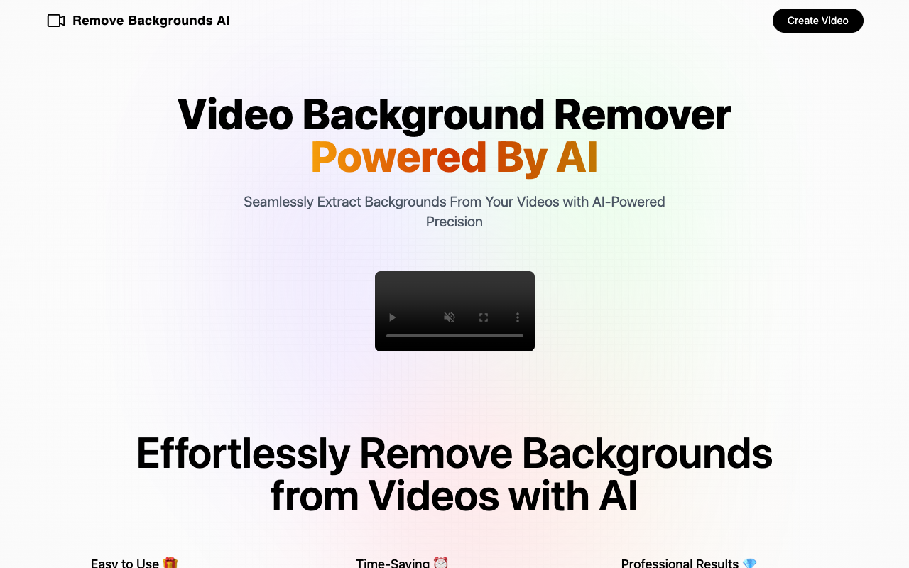 Remove Video Backgrounds AI - Extract Backgrounds From Your Videos with AI Precision AI Video Editing