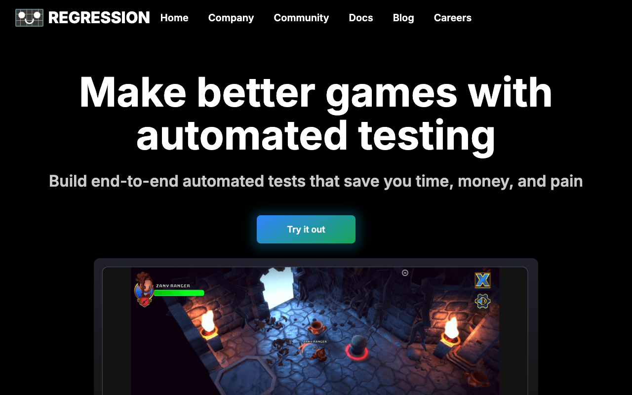 Regression Games - Automate smoke tests in games