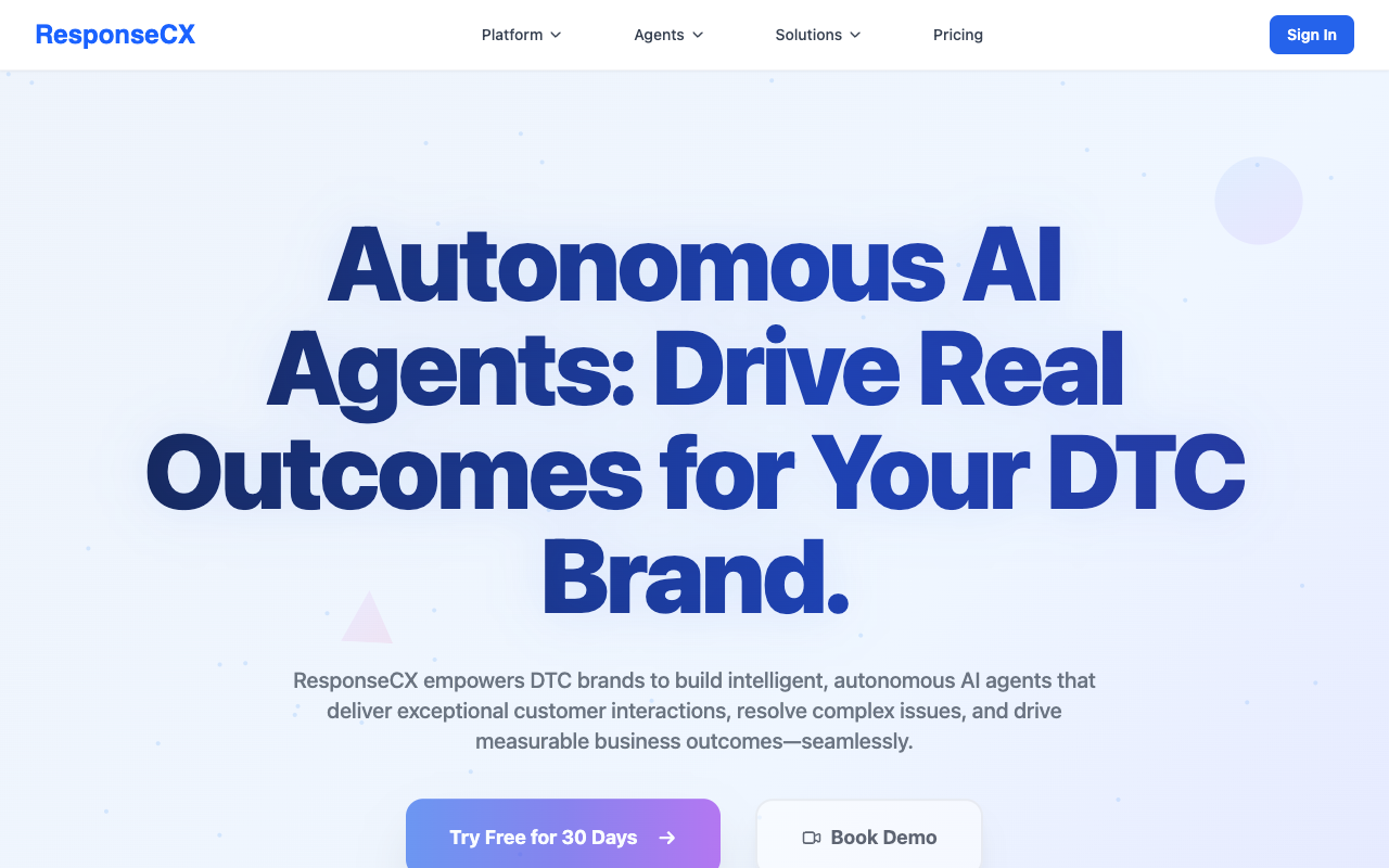 ReSponse CX - Autonomous customer service agents for Shopify
