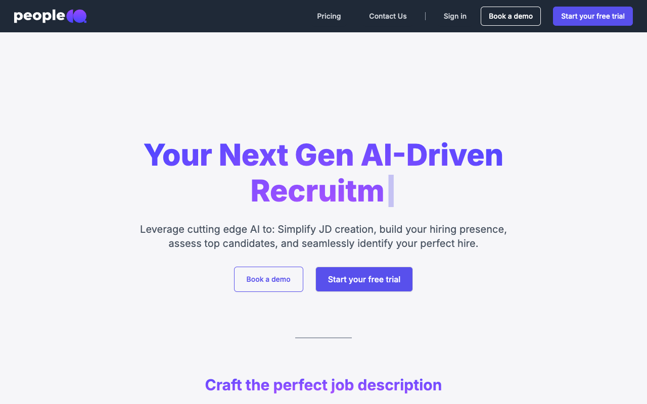 peopleCQ - Your Next Gen AI-Driven Recruitment Partner