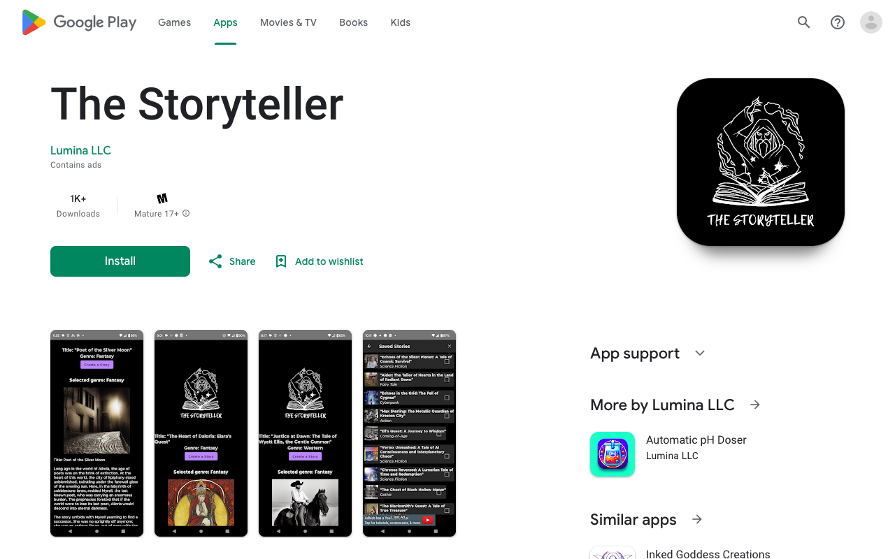 The Storyteller - The future of digital narratives with our revolutionary app!