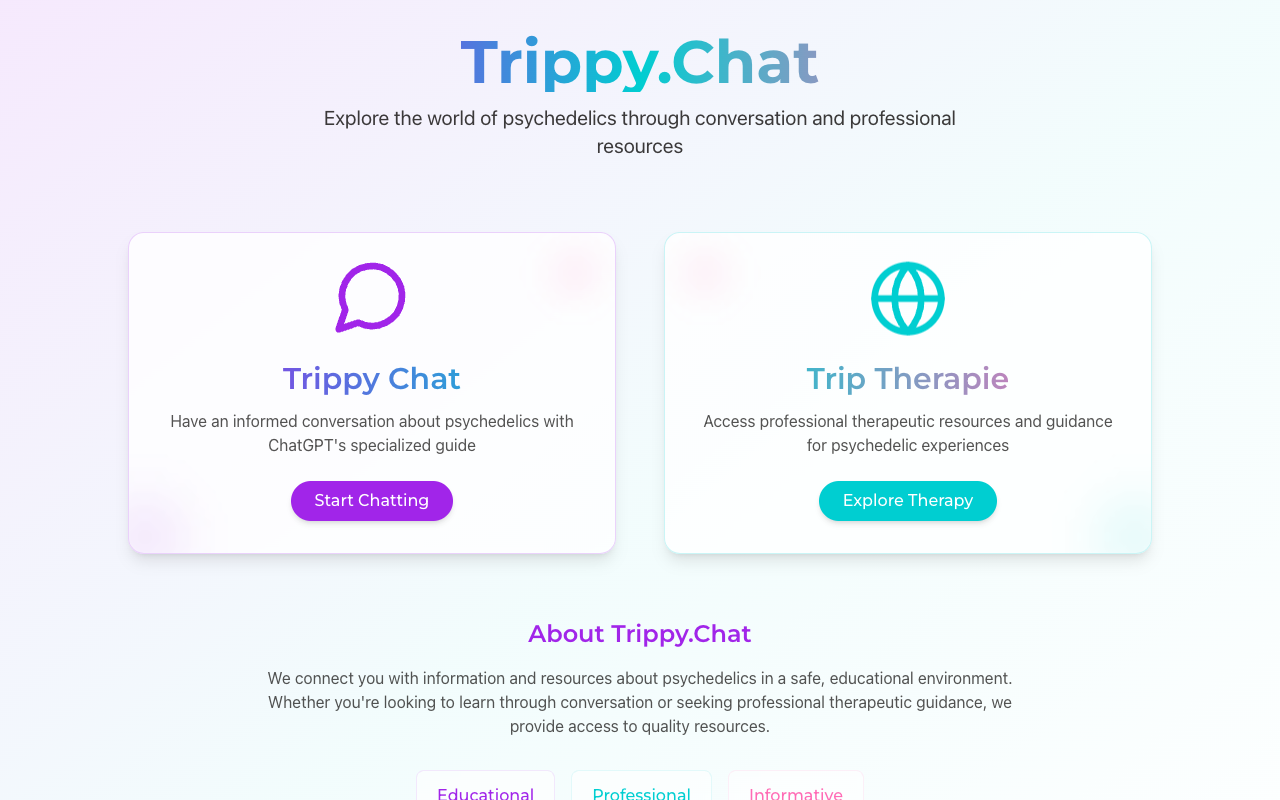Trippy Chat - Your Psychedelic Chatbot for Answering All Questions