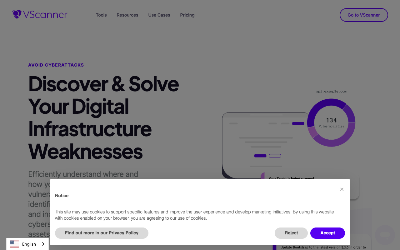 VScanner - Discover & Solve Domain Vulnerabilities