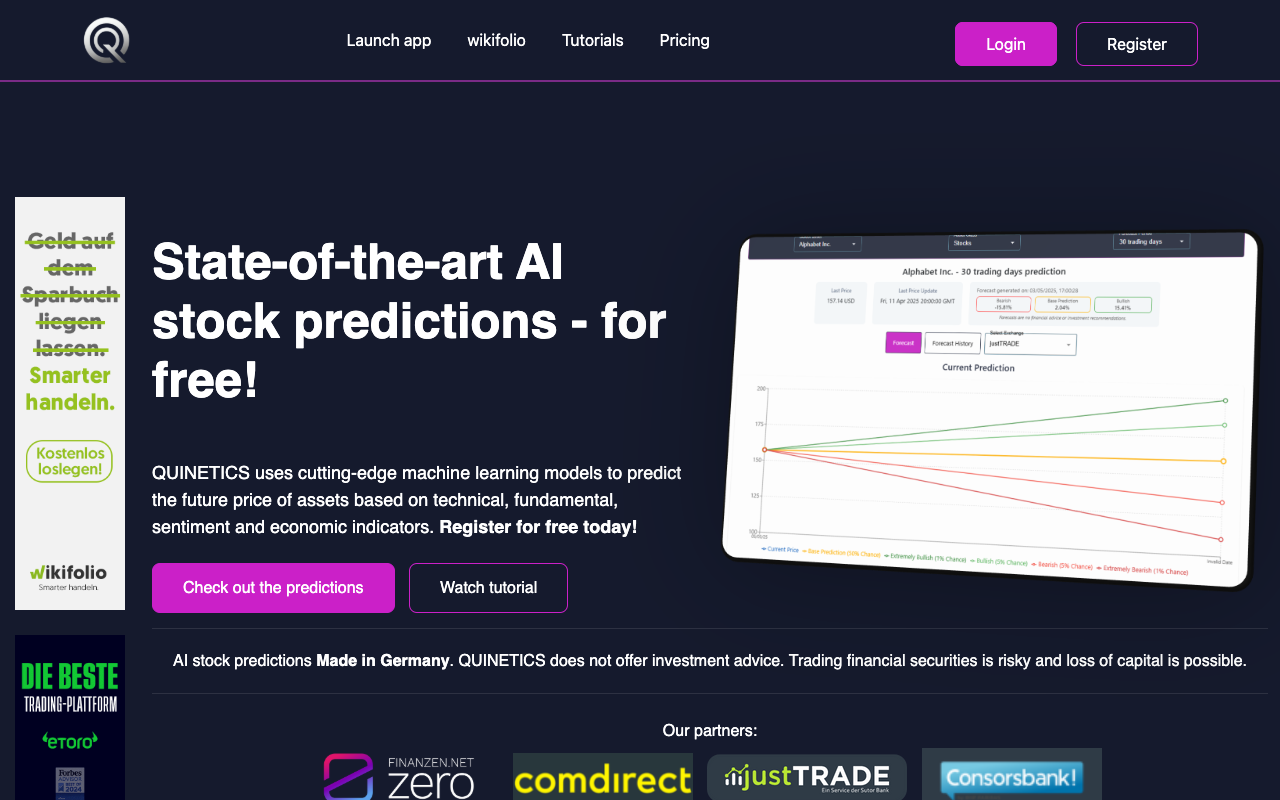 QUINETICS - Create AI Trading Strategies in Seconds