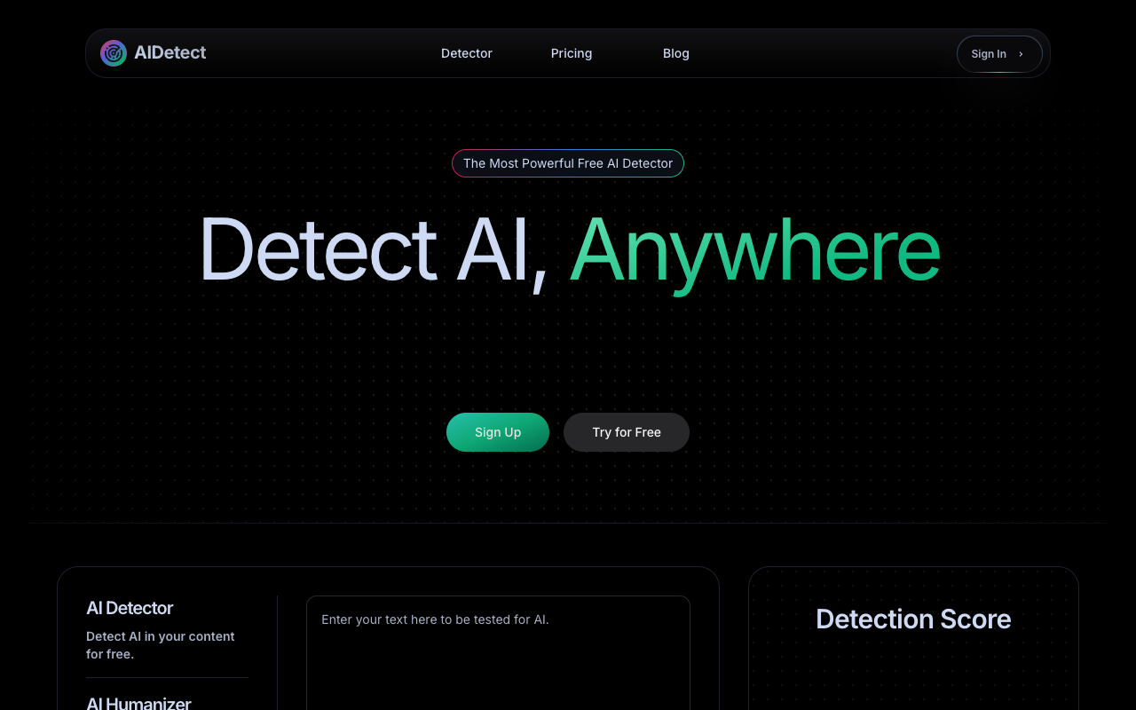 AI Detect - Detects AI Writing