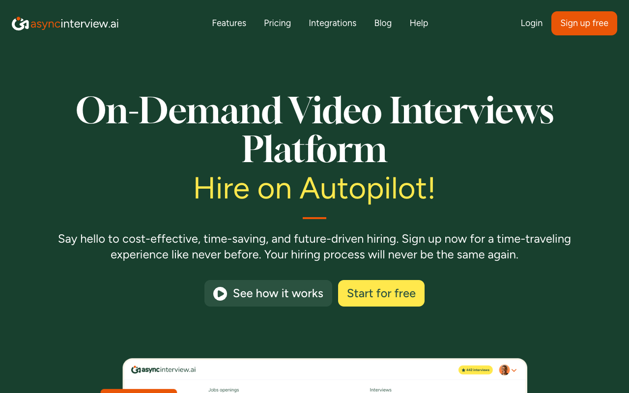 AsyncInterview.ai - Simplify Your Hiring Process with On-Demand Video Interviews