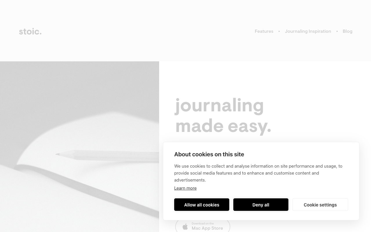 stoic. - The all-in-one journaling app, now with AI reflections