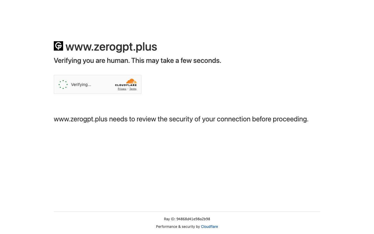 ZeroGPT Plus - Free AI Content Plagiarism Checker