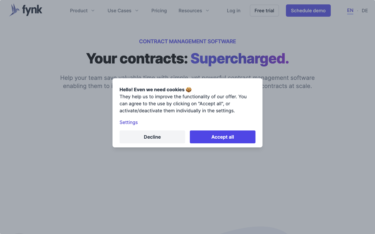 fynk - AI contract management