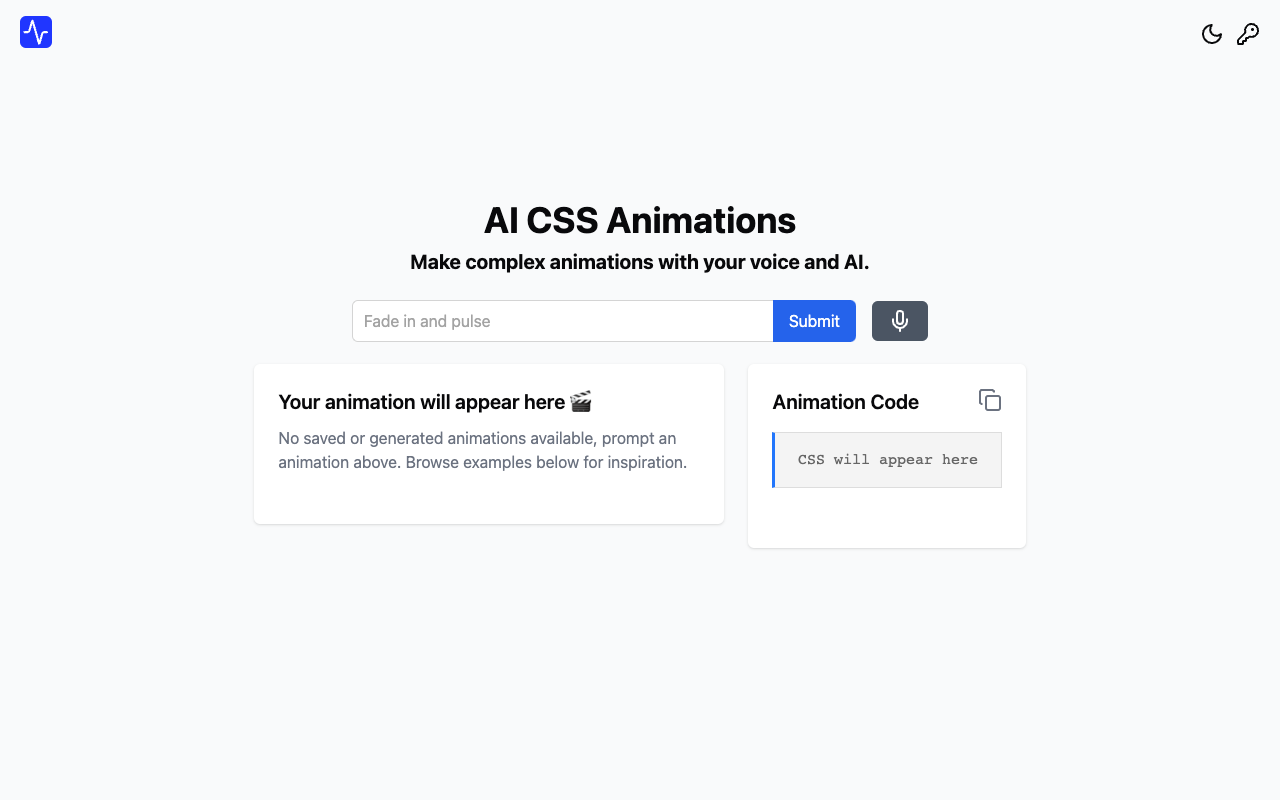 AI CSS Animations - Easily create stunning CSS animations with AI