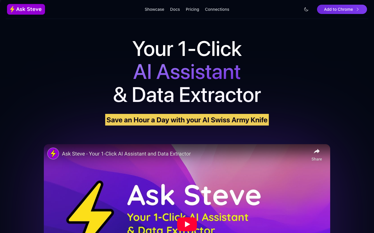 Ask Steve - Leverage AI for Better and Faster Work with ChatGPT & Gemini