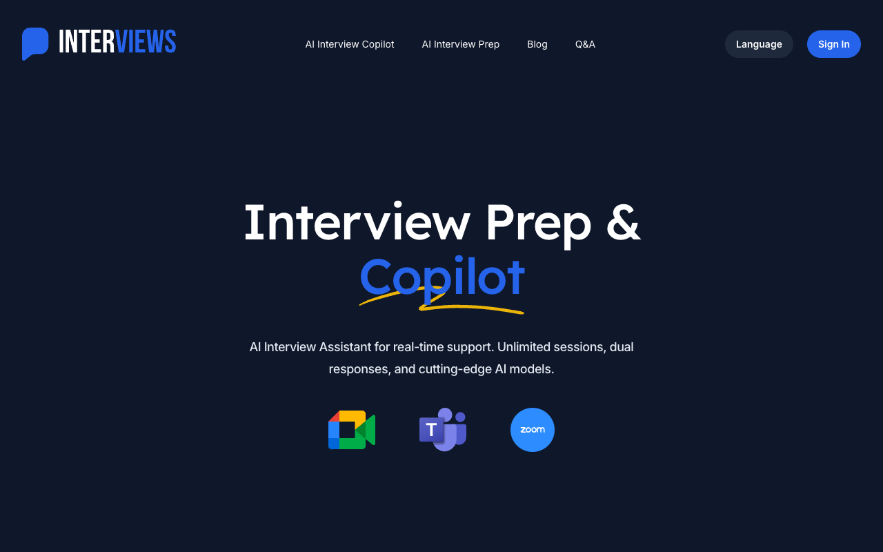 Interviews Chat - Your personal interview prep & copilot