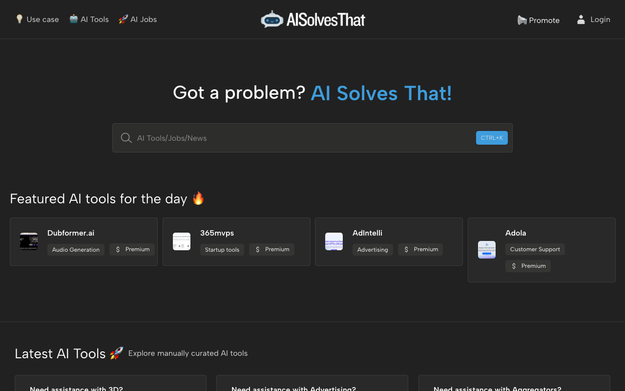 AISolvesThat - The AI Solutions to Your Problems