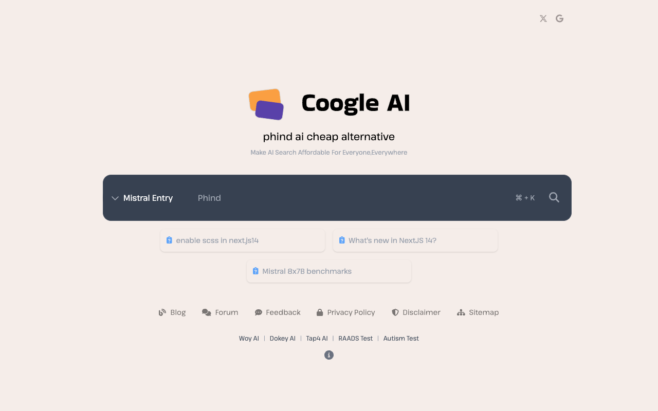 Coogle.ai - Making AI Search Affordable for Everyone, Everywhere