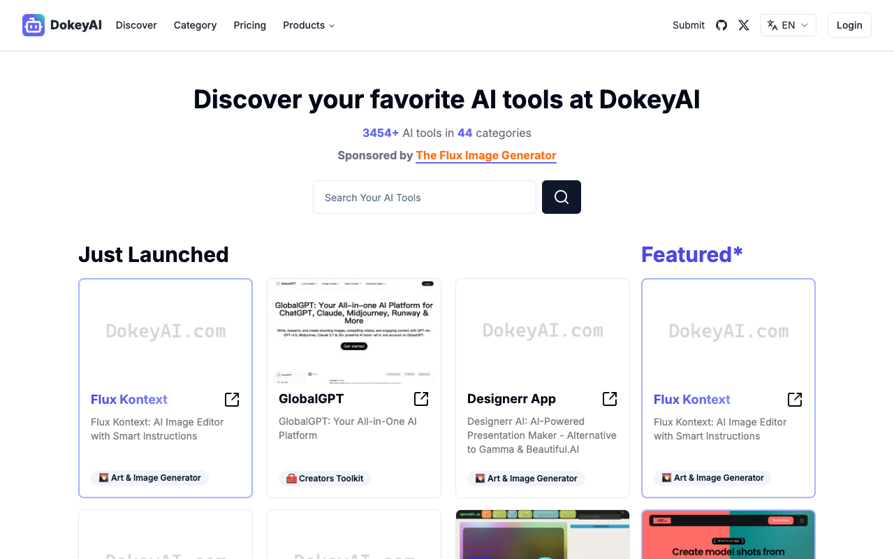DokeyAI - Discover and navigate AI tools effortlessly